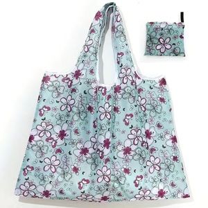 Purple Butterfly Reusable Shopping Bag / Tote